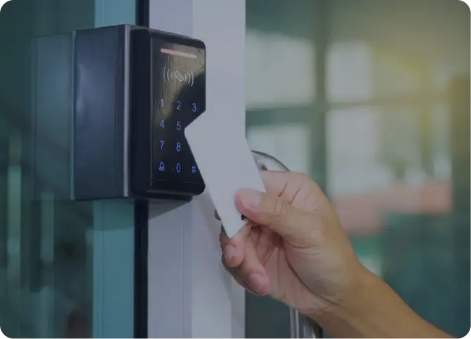 Access control card reader